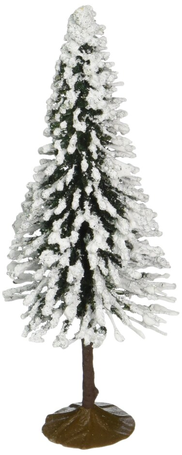 Bachmann Trains  SCENE SCAPES  3 4 PINE TREES with SNOW 9 per box  N Scale