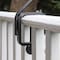 Achla Designs BGP08 Deck Rail Shepherds Pole Hook 7In Black