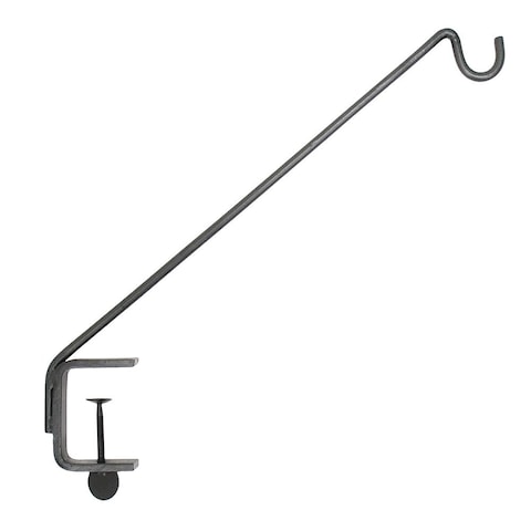 Achla Designs BGP08 Deck Rail Shepherds Pole Hook 7In Black