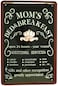 ARTCLUB MOMS BED BREAKFAST Open 24 Hours Metal Tin Sign Home Wall Decor