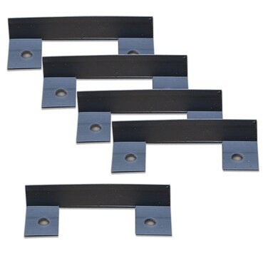 EasyFlex NoDig Landscape Edging Connectors Compatible with EasyFlex Traditional Scalloped and Tall Wall LShaped NoDig Garden Edging 5Pack Black