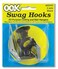 OOK 534522 Black 50343 Swag Hooks with Hardware 2Count No Size