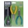 The Beadsmith ColorID Pliers  Color Coded Set  5 Inches 3 Piece Kit Chain Nose Round Nose  Side Cutter  Tools for Jewelry Making