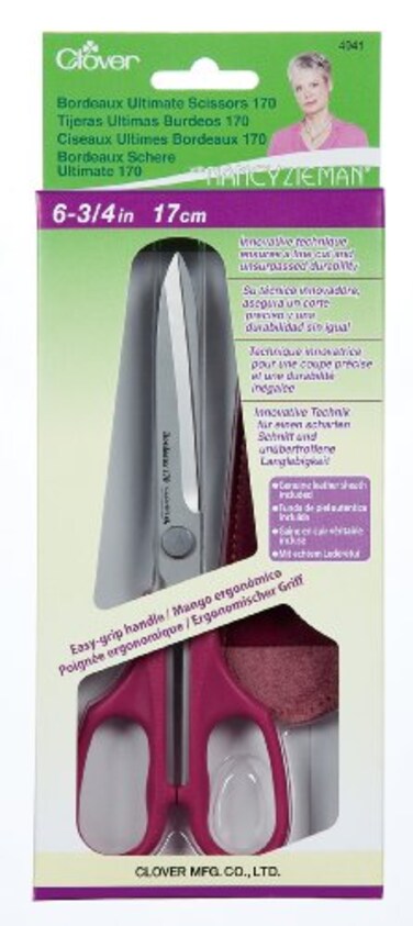 Clover Bordeaux Ultimate Scissors17cm 17cm Red