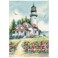 Dimensions Gold Collection Counted Cross Stitch Kit Scenic Lighthouse 18 Count White Aida 5 x 7