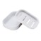 UVIVIU Plastic Soap Dish Container Keeps Soap DryEasy CleaningDrainWhite