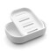 UVIVIU Plastic Soap Dish Container Keeps Soap DryEasy CleaningDrainWhite