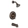 Moen Eva Oil Rubbed Bronze PosiTemp Tub and Shower Trim Kit Valve Required T2133ORB
