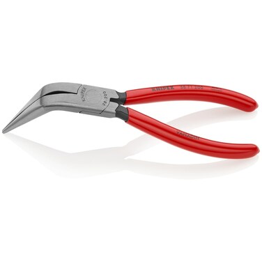 KNIPEX  38 71 200 Tools  Long Nose Pliers Without Cutter Angled 3871200