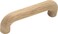 Hickory Hardware 1 Pack Solid Core Kitchen Cabinet Pulls Luxury Cabinet Handles Hardware for Doors  Dresser Drawers 312 Inch Hole Center Unfinished Wood Natural Woodcraft Collection