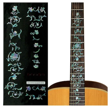 Jockomo Oriental Flower Avalon MIX Guitar Inlay Sticker