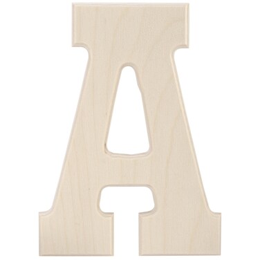MPI Baltic Birch University Font Letters and Numbers 5Inch Letter A