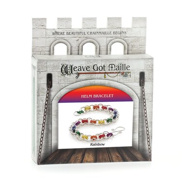 Weave Got Maille Rainbow Helm Chain Maille Bracelet Kit