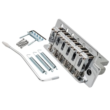 Musiclily 525mm Guitar Stratocaster Tremolo Bridge Assemblies for Fender Strat Squier Electric Guitar Replacement Chrome