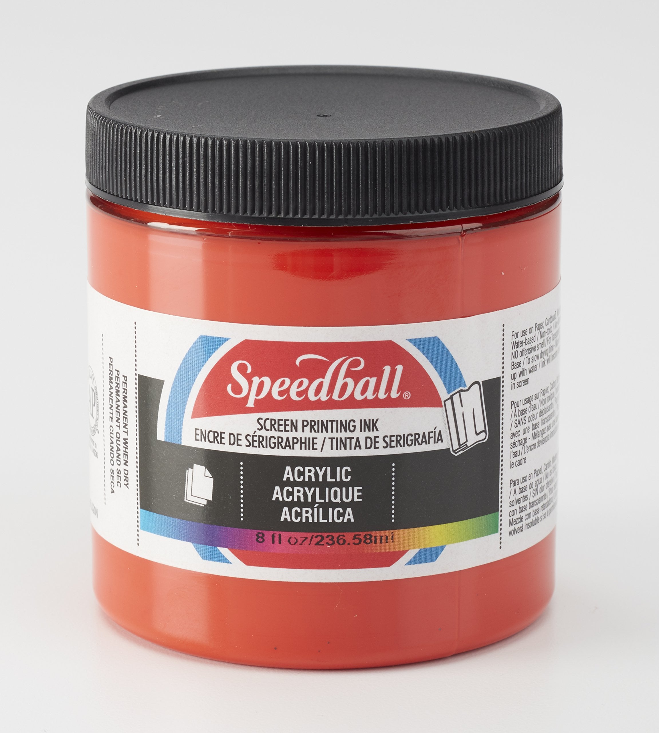 Speedball Speedball Acrylic Screen Printing Ink 8ounce Fire