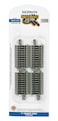 Bachmann Trains  SnapFit EZ TRACK 3 STRAIGHT TRACK 4card  NICKEL SILVER Rail With Gray Roadbed  HO Scale