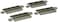 Bachmann Trains  SnapFit EZ TRACK 3 STRAIGHT TRACK 4card  NICKEL SILVER Rail With Gray Roadbed  HO Scale