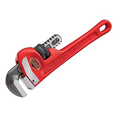 RIDGID 31020 Model 14 HeavyDuty Straight Pipe Wrench 14inch Plumbing Wrench Red Small