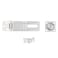 National Hardware N103069 V32 Swivel Staple Safety Hasp in Galvanized4 Inch  12 Inch