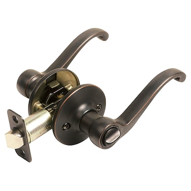 Design House 791632 Scroll 2Way Adjustable Privacy Door Lever Oil Rubbed Bronze