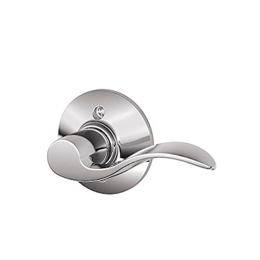 SCHLAGE F170ACC625RH F170 ACC 625 RH Accent Right Hand Dummy Lever Standard Bright Chrome