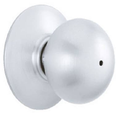 Schlage F40 CSV ORB 626 Commercial Series Orbit Door Knob Bed  Bath Privacy Lock Satin Chrome