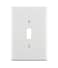 Leviton 88101 1Gang Toggle Device Switch Wallplate Oversized Thermoset Device Mount White