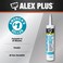 DAP INC 18152 101oz White Alex Plus Acrylic Latex Caulk with Silicone