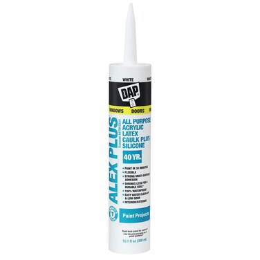 DAP INC 18152 101oz White Alex Plus Acrylic Latex Caulk with Silicone