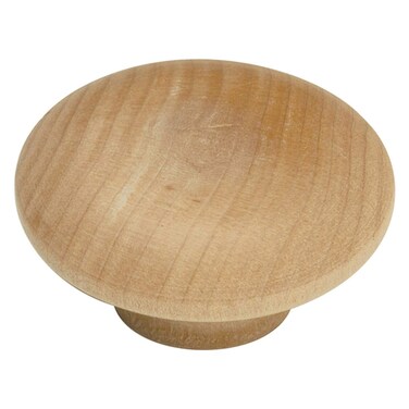 Hickory Hardware P186UW 2Inch Natural Woodcraft Knob Unfinished Wood