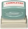 PreInked Completed Stamp with Date Line Red 12x158 Impression Size