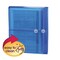 Smead Poly Envelope 114 Expansion StringTie Closure Side Load Letter Size Blue 5 per Pack 89522