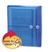 Smead Poly Envelope 114 Expansion StringTie Closure Side Load Letter Size Blue 5 per Pack 89522