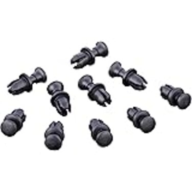 Show Chrome Accessories 3104 Reusable Plastic Rivet Black