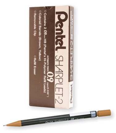 Pentel Sharplet2 Mechanical Pencil Brown Barrel Box of 12 A129E