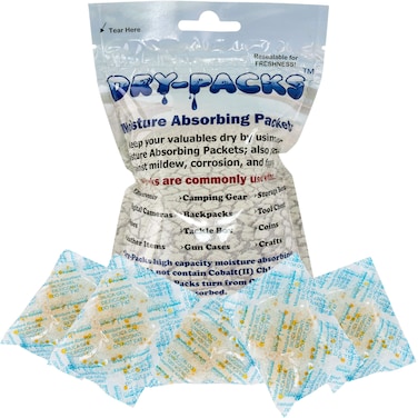 DryPacks Moisture Absorbing Silica Gel Indicating 1 Ounce Packets 5Pack  DP335R