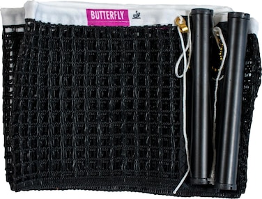 Butterfly Replacement Table Tennis Net and Posts  Length of The Net Set is 72 inches  Fits The Following Net Sets National League Europa AJ and Elite Black