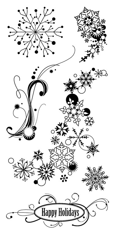 Inkadinkado Snowflakes Clear Stamps