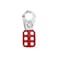 American Lock Lockout Hasp Vinyl Coated Steel Hasp 1 in Jaw Clearance ALO80 Red
