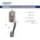 Schlage FE285 CAM 505 GEO 605 Camelot Front Entry Handleset with Georgian Knob Lower Half Grip Bright Brass