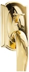 Schlage FE285 CAM 505 GEO 605 Camelot Front Entry Handleset with Georgian Knob Lower Half Grip Bright Brass