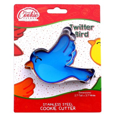 Sweet Cookie Crumbs Twitter Bird Cookie Cutter Stainless Steel