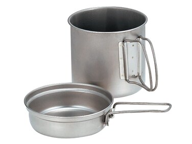 Snow Peak Trek Series BackpackingCamping Cookware Sets Trek 900 Pot  Pan 304 fl oz