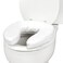 DMI Raised Toilet Seat Cushion Seat Cushion and Seat Cover to Add Extra Padding to the Toilet Seat while Relieving Pressure Tear Resistant FSA  HSA Eligible 2 Inch Pad White
