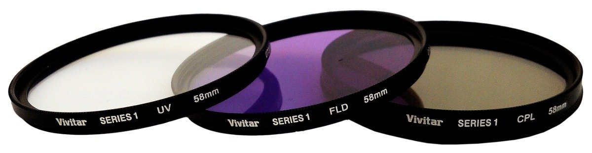 فيفيتار Vivitar FK358 3piece Camera Lens Filter Set Old Model