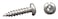 AP Products 012PSQ500 W 8 X 112 White Pan Head Square Recess Screw  Pack of 500