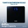 Tanita HD366 Digital Weight Scale  440 lbs Capacity  Japan Technology Accurate Digital Weight Scale  Step On Operation Stylish Design with Reverse Blue Lit LCD Display  8mm Thick Tempered Glass