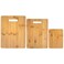 Totally Bamboo 3Piece Bamboo Cutting Board Set 3 Assorted Sizes of Bamboo Wood Cutting Boards for Kitchen