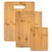 Totally Bamboo 3Piece Bamboo Cutting Board Set 3 Assorted Sizes of Bamboo Wood Cutting Boards for Kitchen