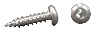 AP Products 012PSQ500 W 8 X 34 White Pan Head Square Recess Screw  Pack of 500